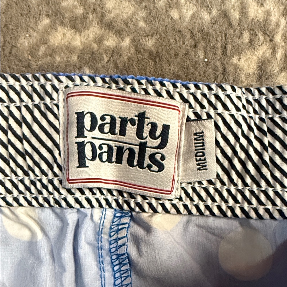 Blue Party Swim Shorts with Red Cup Print - Picture 3 of 3